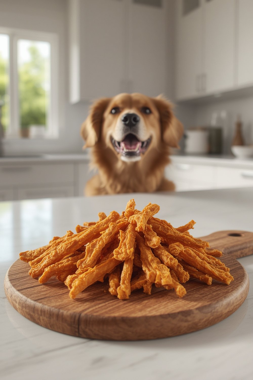Pur Luv chicken jerky dog treats product photo with real chicken