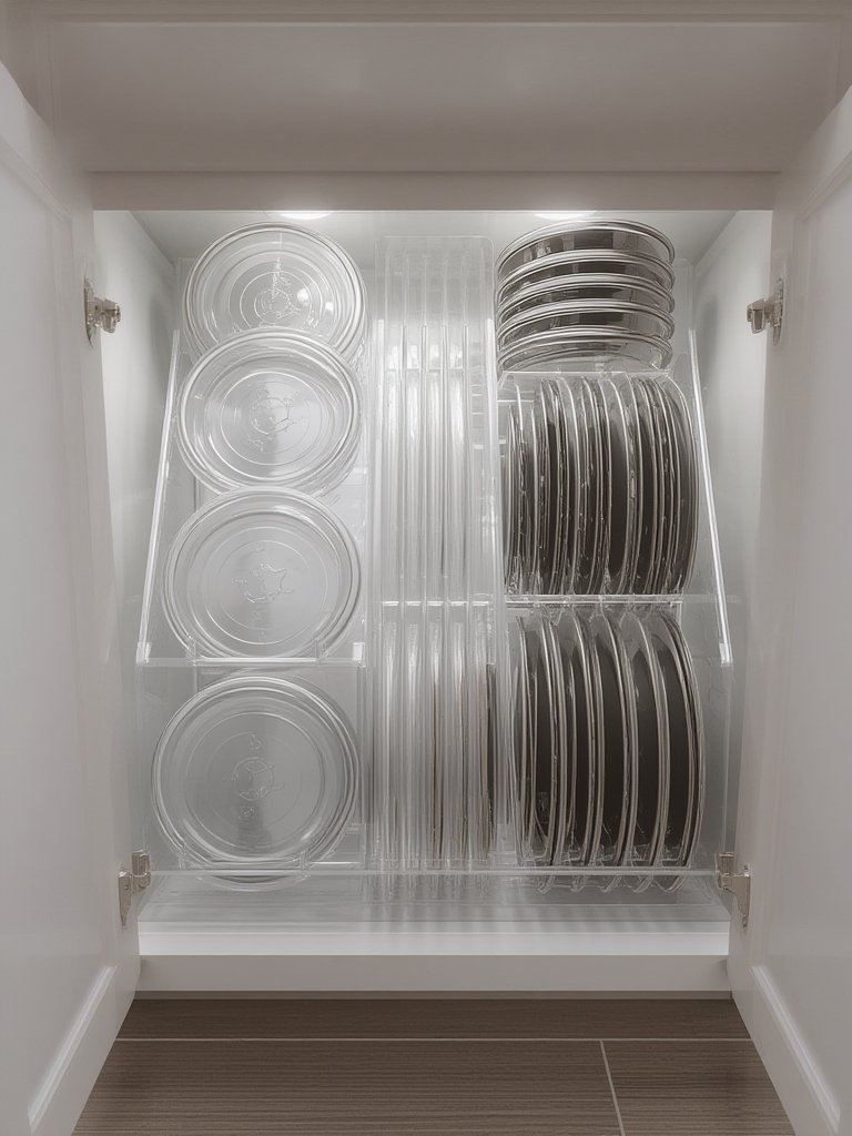 lid organizer in action