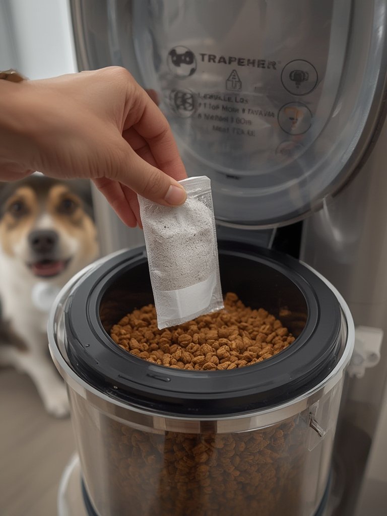 desiccant bag in action