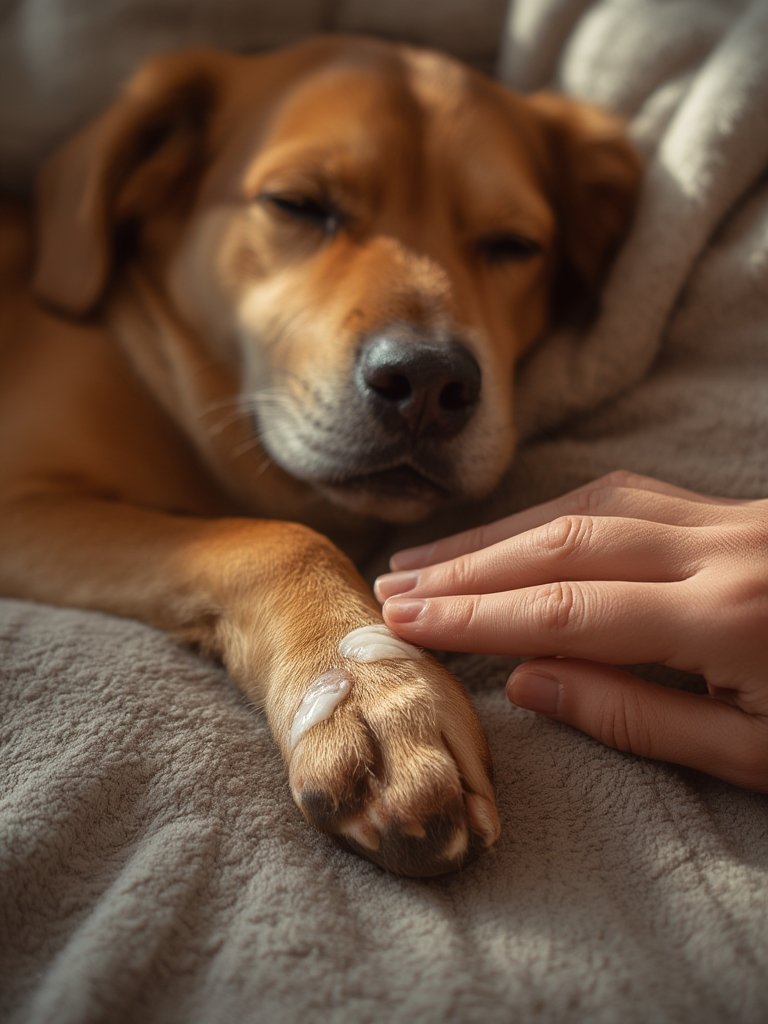 dog ointment in action