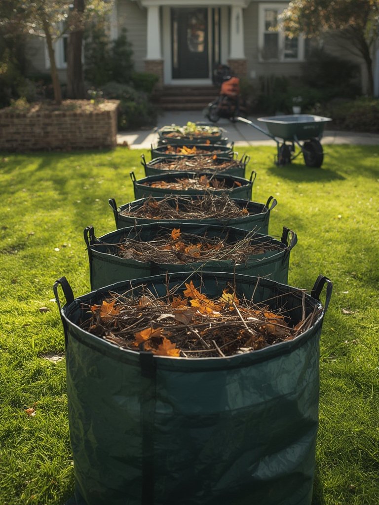 garden bag in action