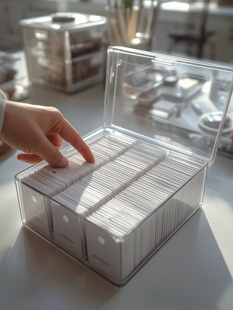 business card in action