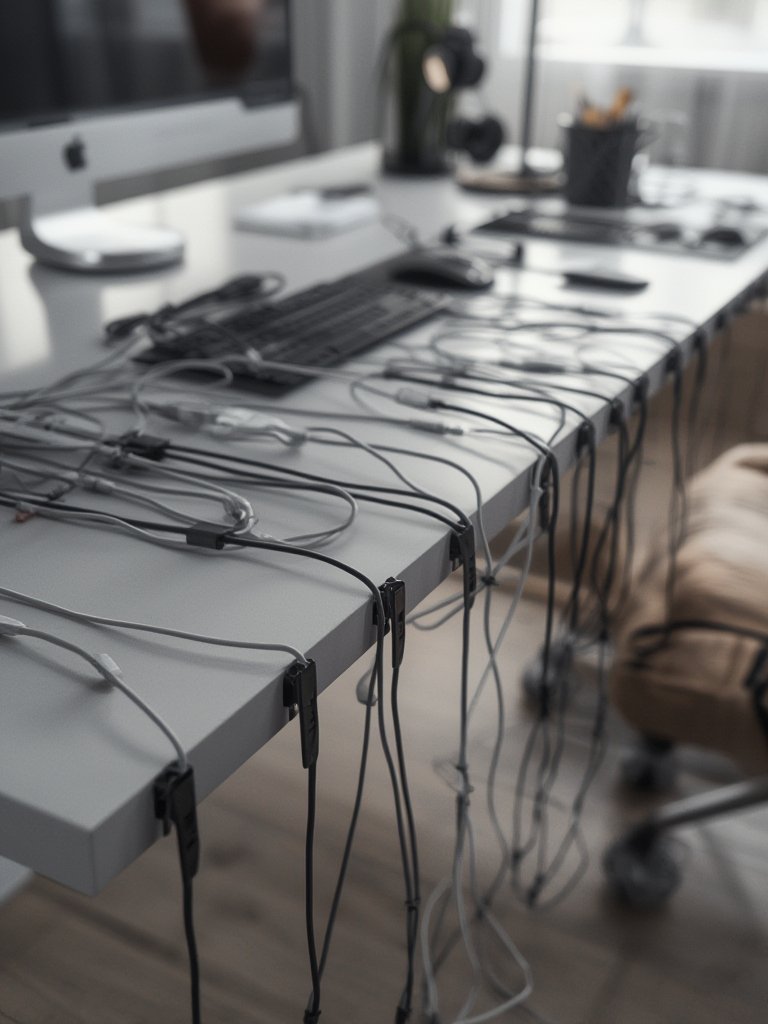 cable organizer in action