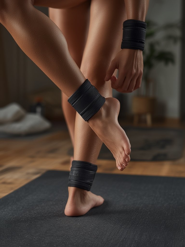 ankle weights in action