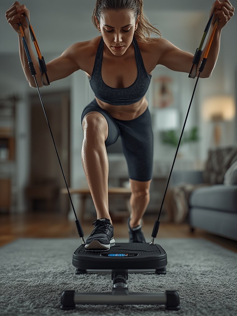 mini stepper in action