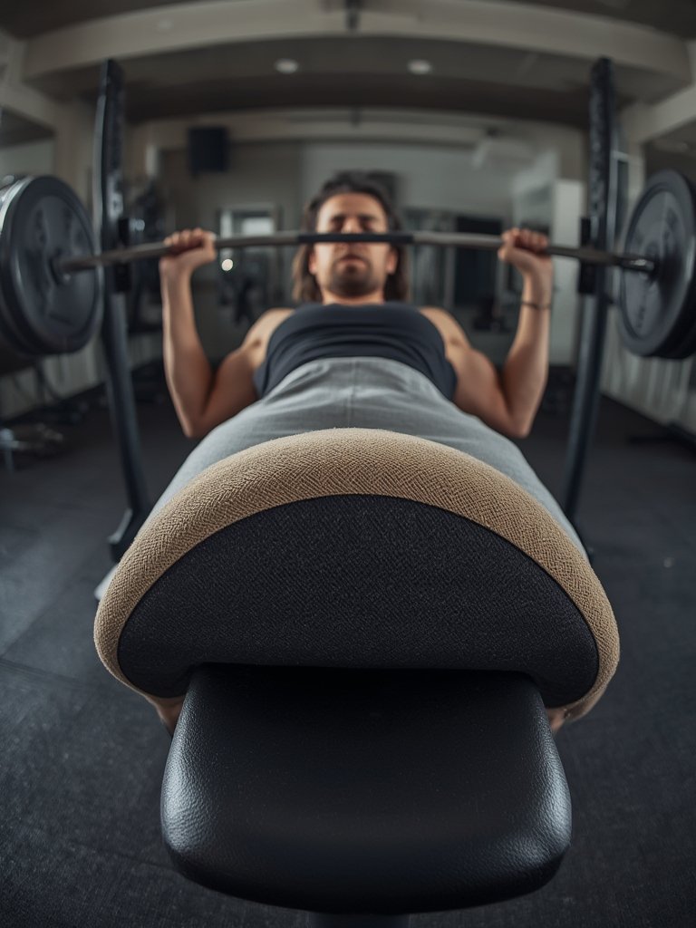 barbell pad in action