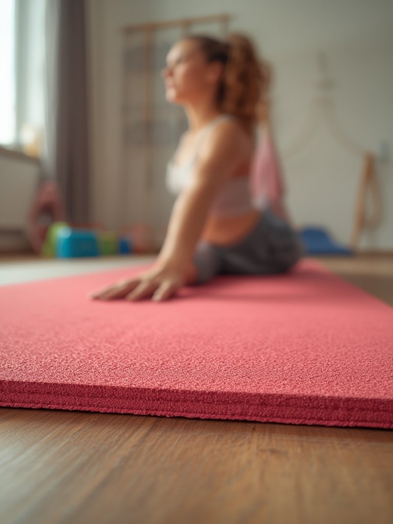 exercise mat in action