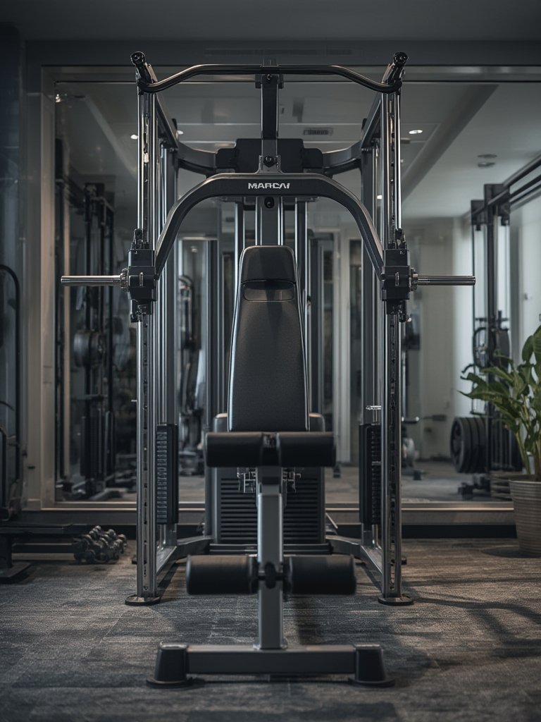 home gym in action