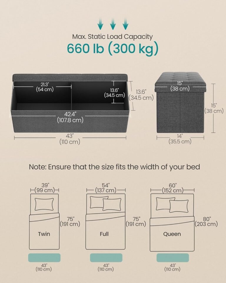 Folding Ottoman: The Ultimate 2026 Guide To Best Storage Benches 5 71Puo54EVlL. AC SL1500 Fitter Picks