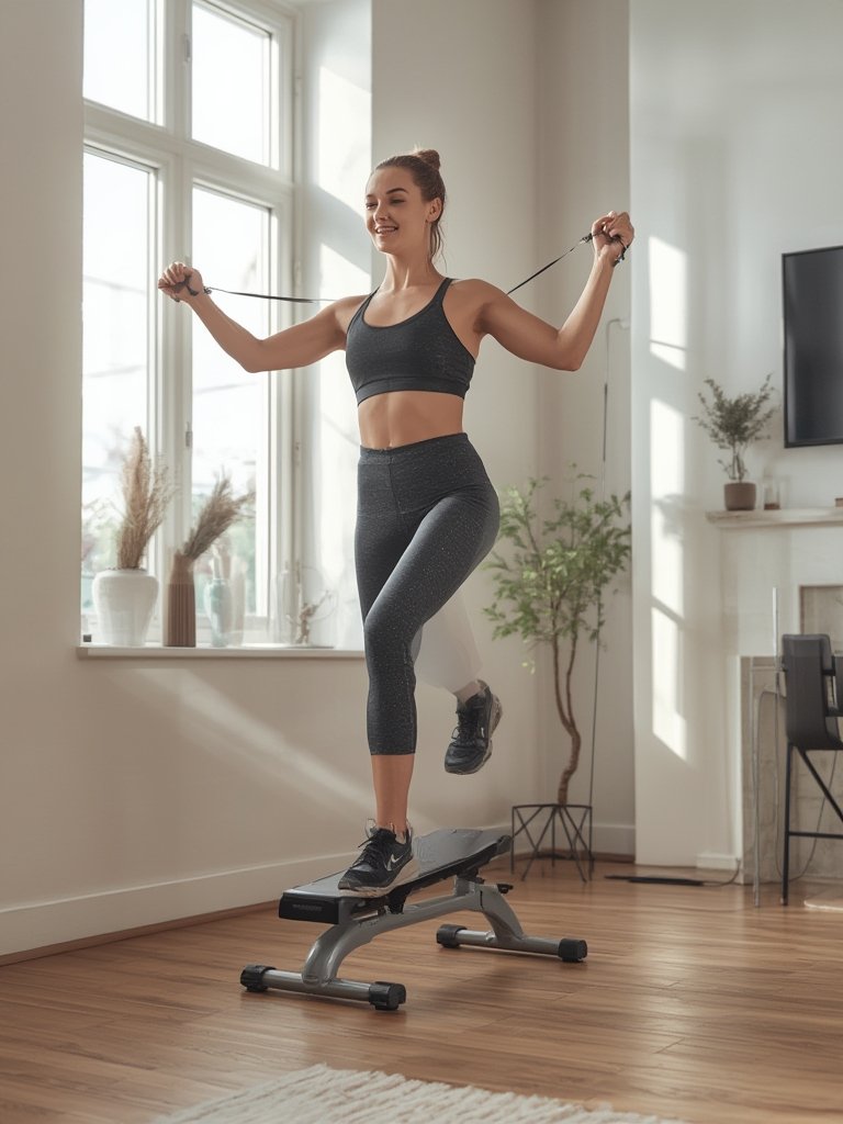 Mini Stepper: 7 Ultimate Steps For Best At-Home Cardio 2 Mini Stepper in action