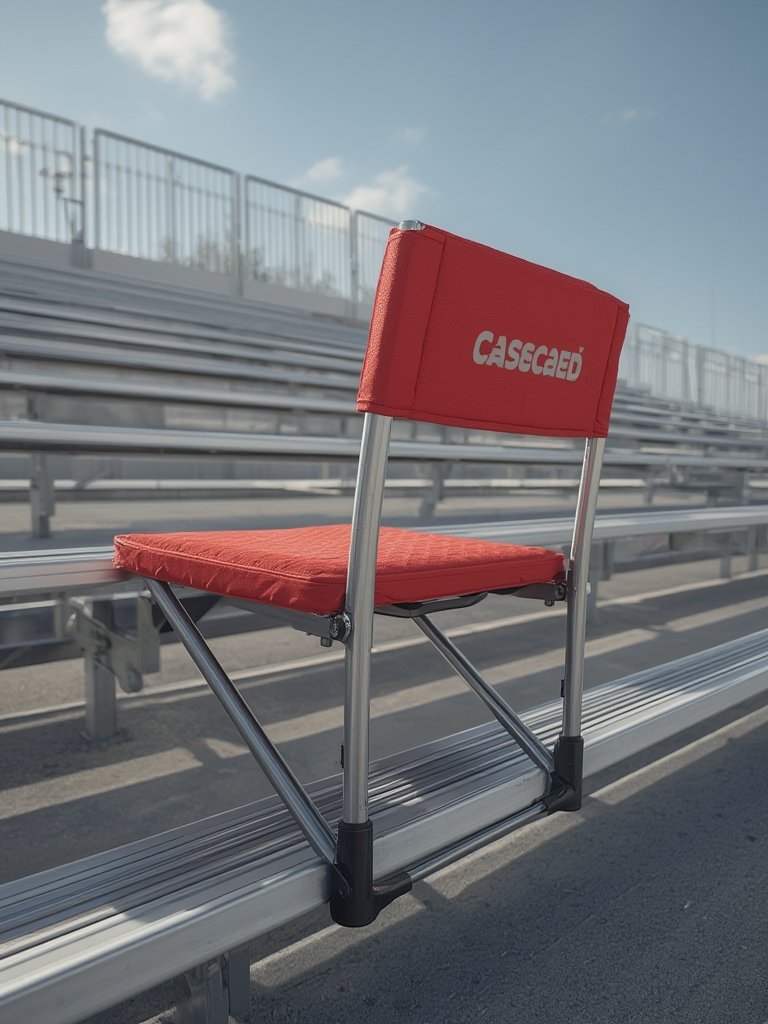 Cascade Mountain Tech Stadium Seat - Lightweight, Portable Folding Chair for Bleachers and Benches 2 Stadium Seat in action